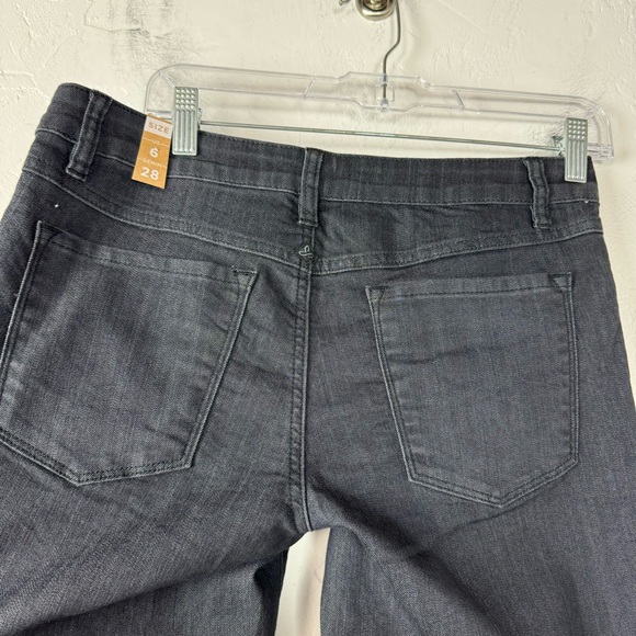 Prana Jeans Denim Kara Charcoal Gray Dark Black Wash Organic Cotton Stretch Knit - Picture 3 of 9